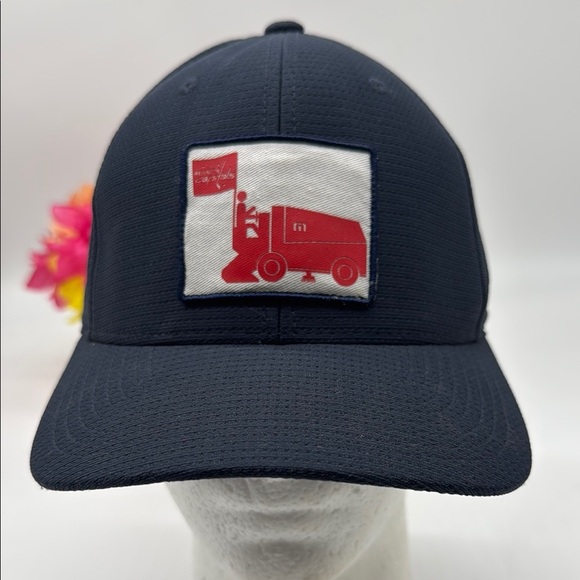 Travis Matthey Red and Blue Zamboni Baseball Hat L-XL - Picture 1 of 5